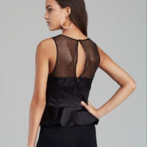 *NWT* Guess - Black Iconic Peplum Bustier - Picture 2 of 5
